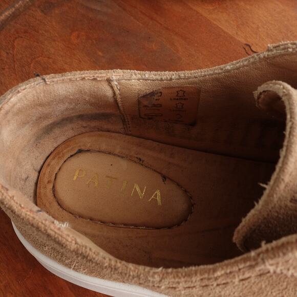 Patina Sneakers Womens Size 11 Brown Portland Suede Casual Low Top Lace Up Shoes - Picture 12 of 16